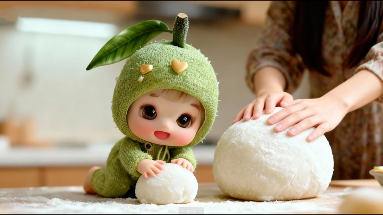 Healing ASMR丨🥭まんごうベビーの幸せアサマー丨もっちり大福、ぷるぷるプリン、泡のキス！癒しの咀嚼音丨🥭 Mango Baby's Happy ASMR Day!