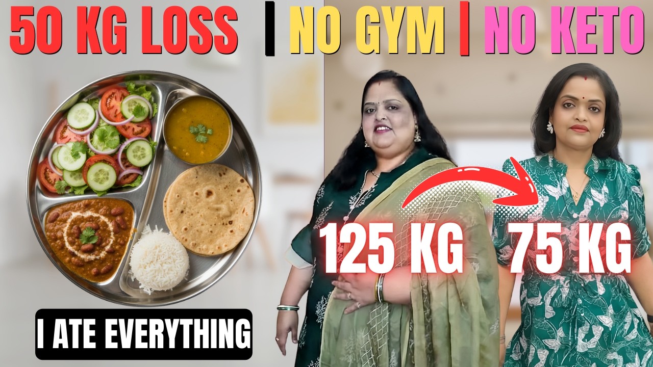 How to Lose 50 KG Weight at Home Without Gym | 125 kg to 75 kg | Weight Loss Diet Plan in Hindi