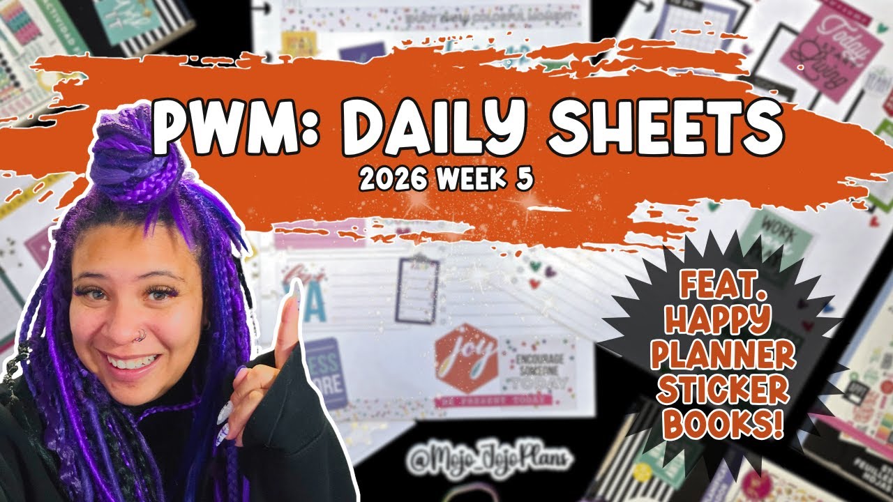 Plan With Me | Daily Sheets | Week 5 | 2026 💜