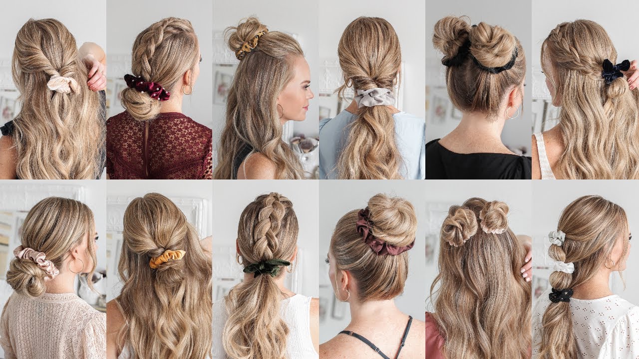 12⚡️EASY SCRUNCHIE HAIRSTYLES  | Missy Sue