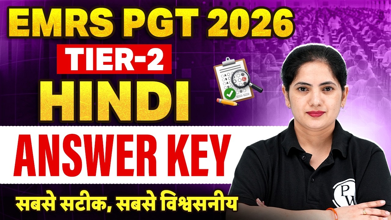EMRS PGT Tier 2 Hindi Answer Key | EMRS PGT Hindi Paper Solution | EMRS PGT Exam Analysis 2026