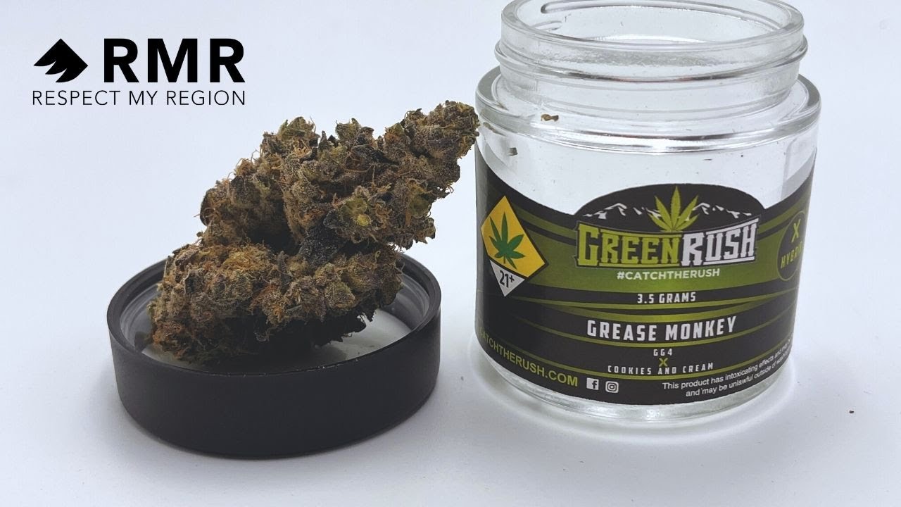 GreenRush Grease Monkey Strain Review (Bred by Exotic Genetix)