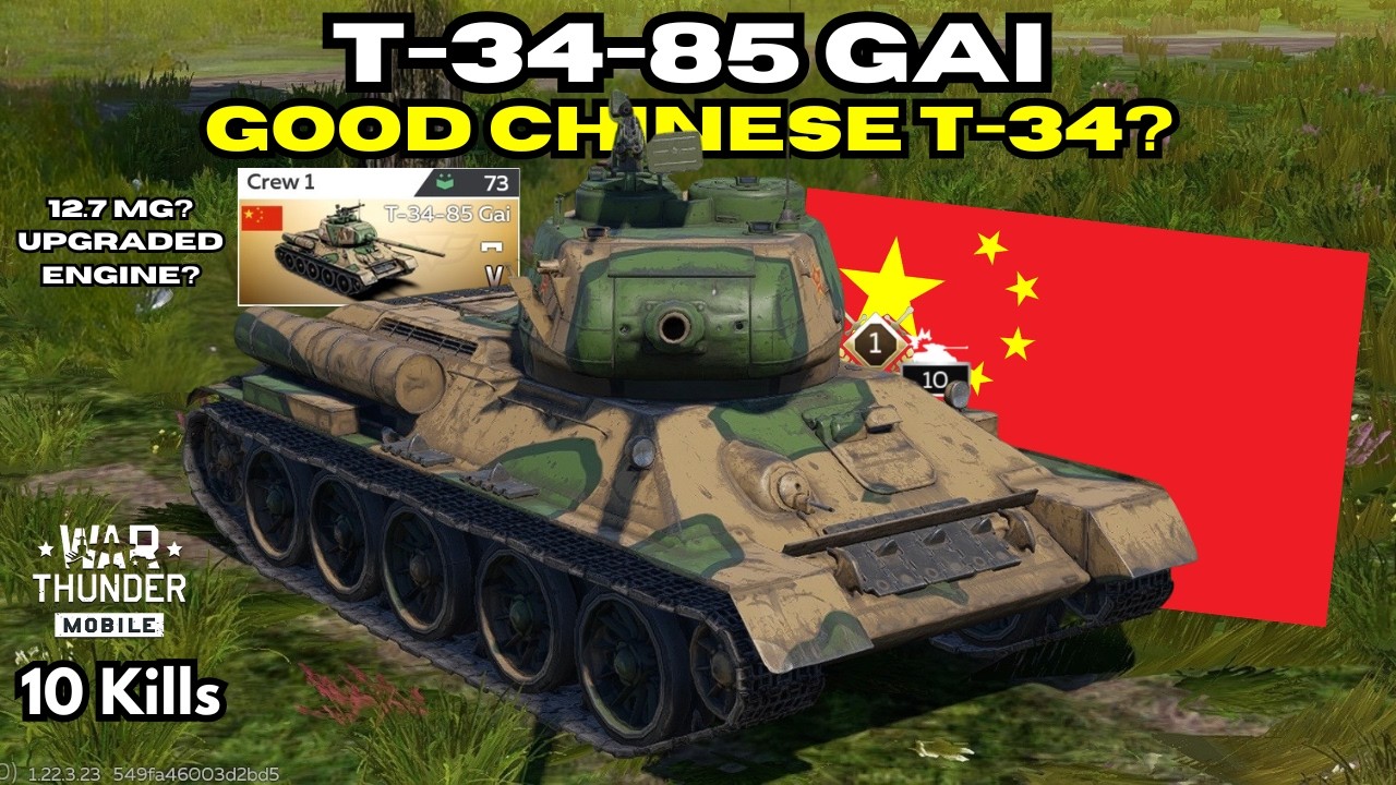 T-34-85 Gai, Good Chinese T-34? | War Thunder Mobile
