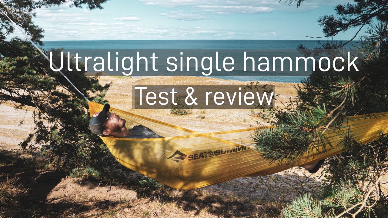 Sea To Summit Ultralight Single Hammock test & review - how to setup