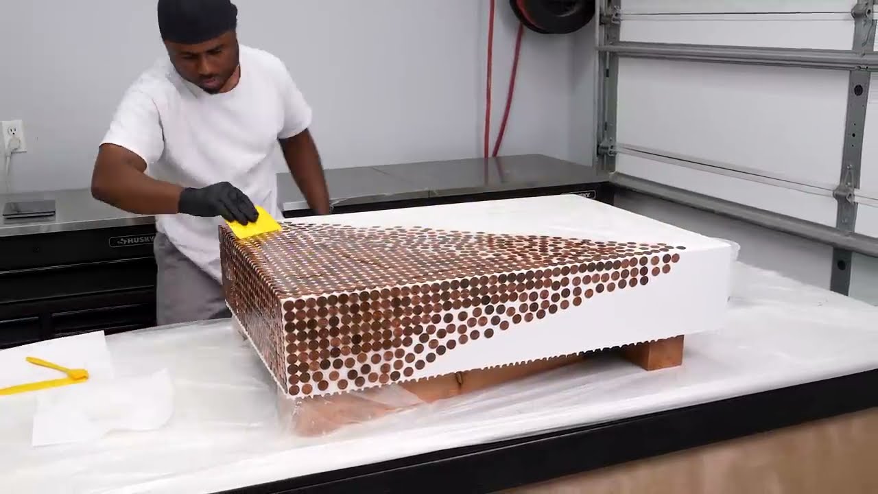 How to Make a Penny Epoxy Resin Table