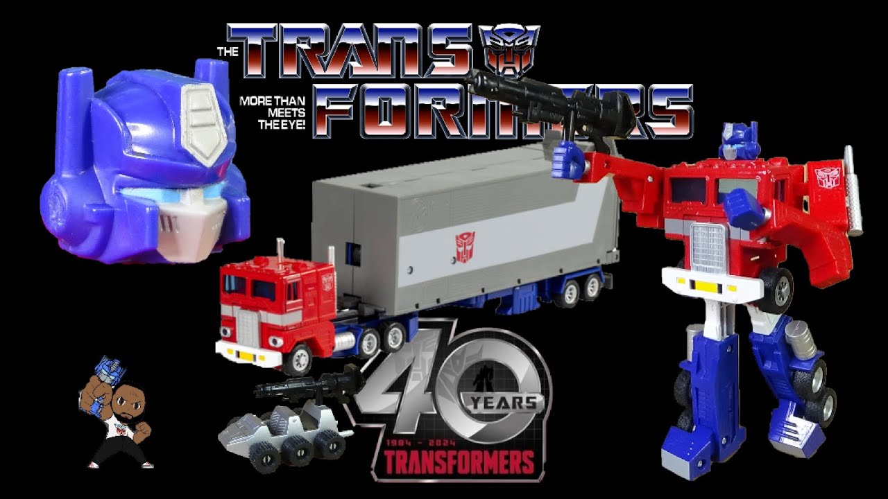 Transformers 40th Anniversary G1 Optimus Prime in cartoon colors Toy Review