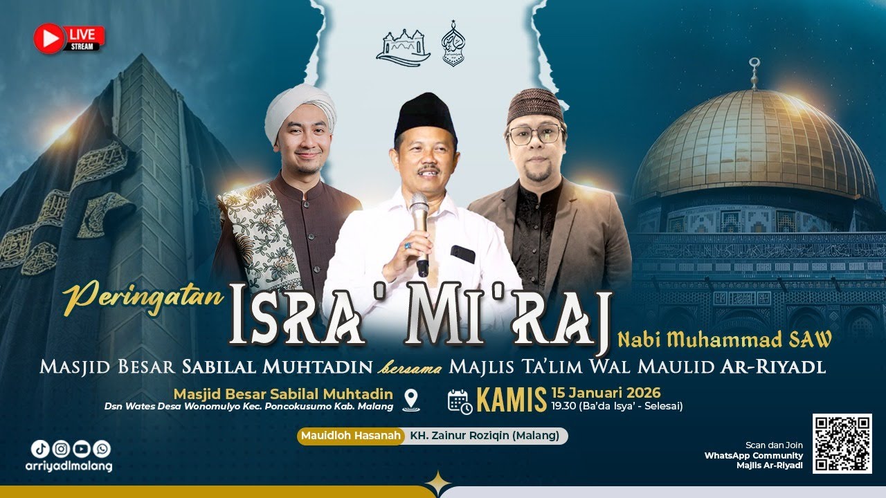 🔴LIVE  Desa Wates Bersholawat Bersama Majlis Ta'lim Wal Maulid Ar-Riyadl Bertempat