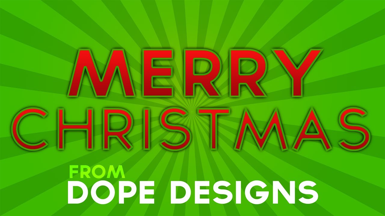 Christmas PSD Background Template | Merry Christmas From Dope Designs!