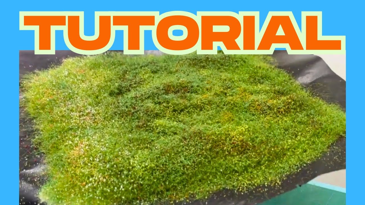 Modellbau: Grasmatten in 25 Minuten selber herstellen!