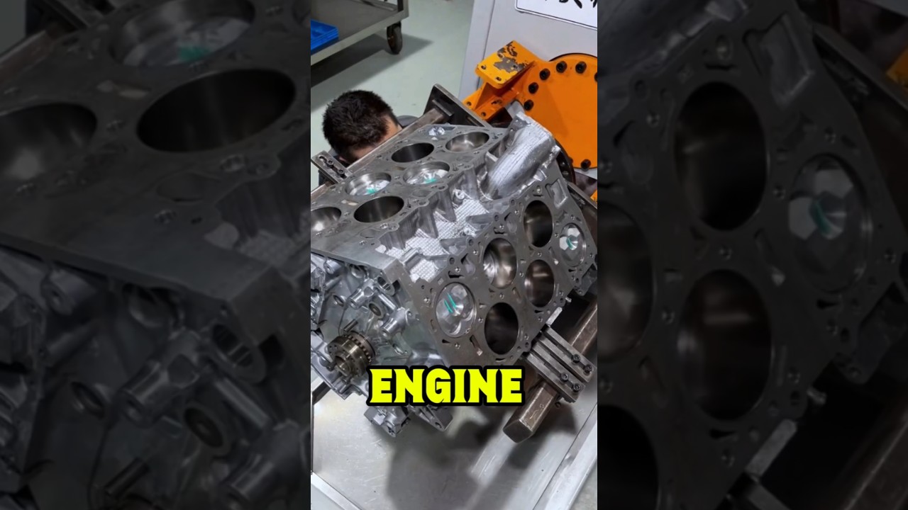 Internal combustion with twelve cylinders | #engine #machine #car #shorts #foryou