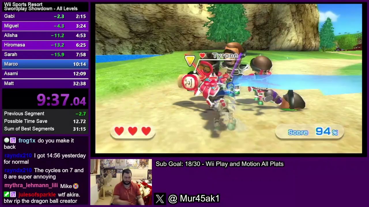 Wii Sports Resort - Swordplay Showdown All Levels (31:55)