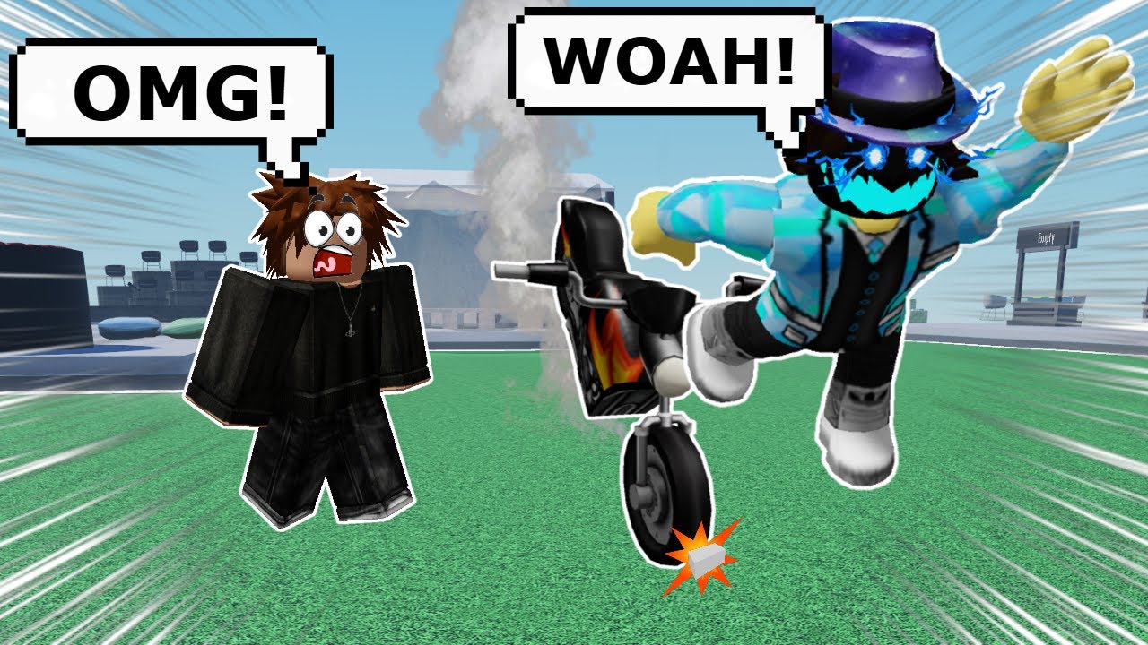 PLAYING ROBLOX VC BUT I CRASH A MOTORCYCLE | Roblox Funny Moments