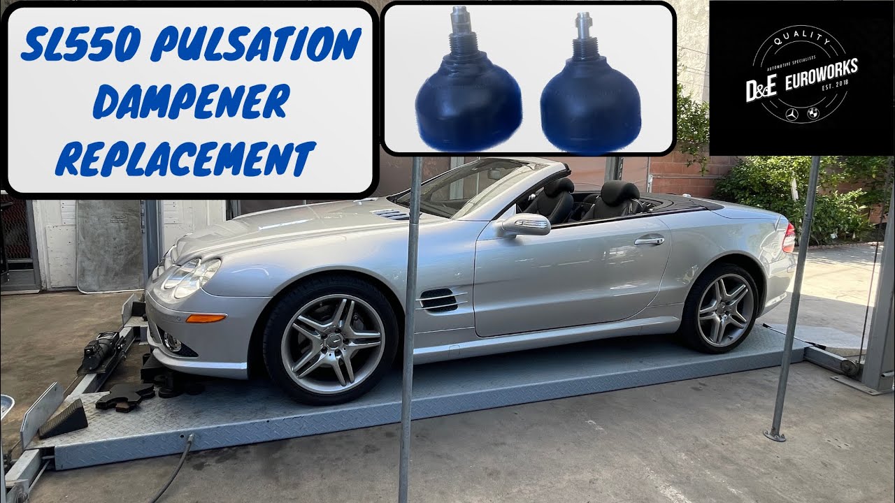 Замена демпфера пульсаций ABC на Mercedes-Benz R230 SL550 2007 года, вибрация/шум на низких оборо...