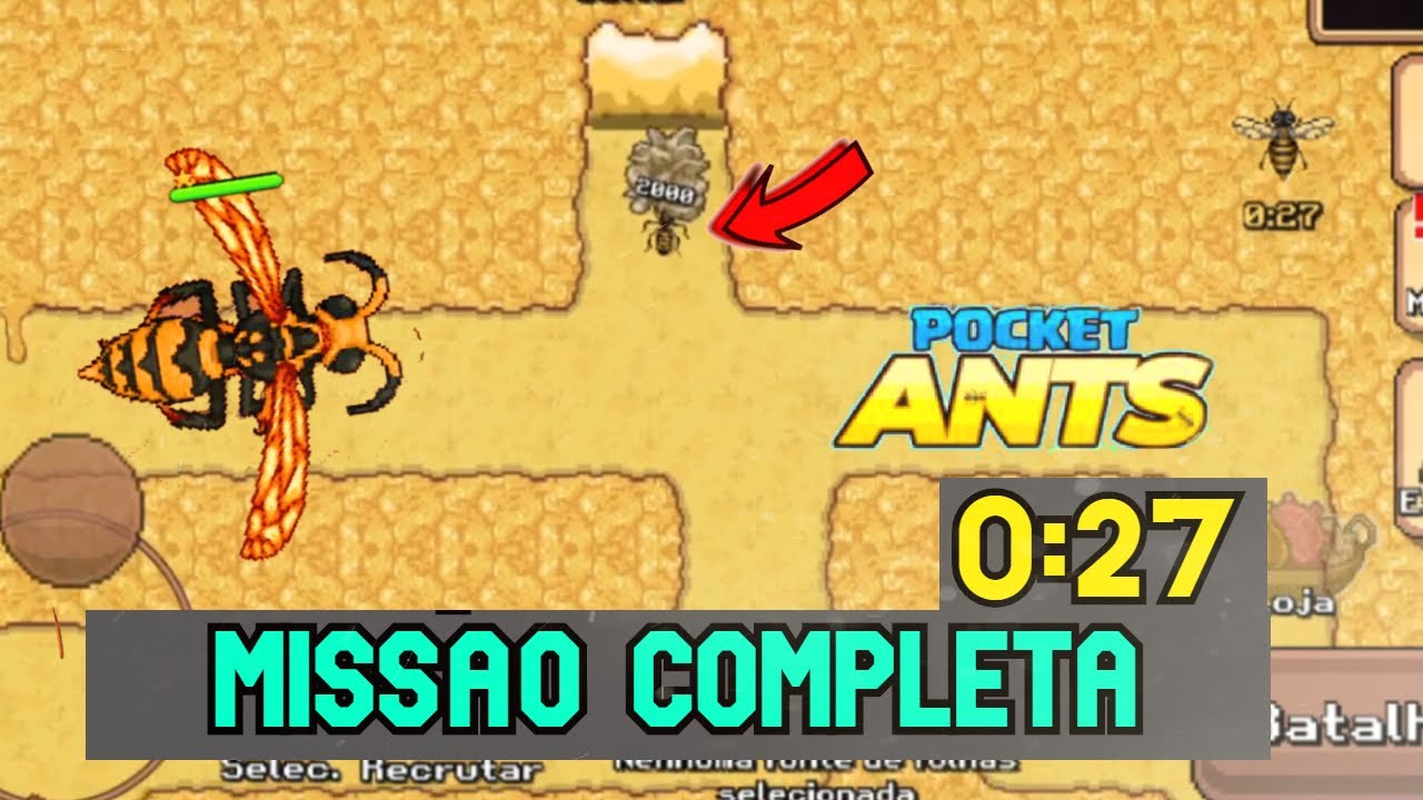 🐜Pocket Ants🐜 Entrando Na Colmeia🐝 , Completei O Labirinto Insano com Tempo de Sobra!