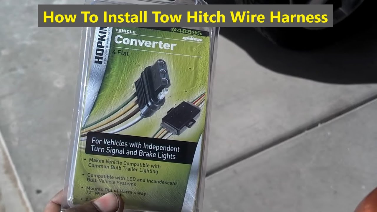 How to install a wire harness for towing a trailer, boat, dolly or other things needing lights- VOTD