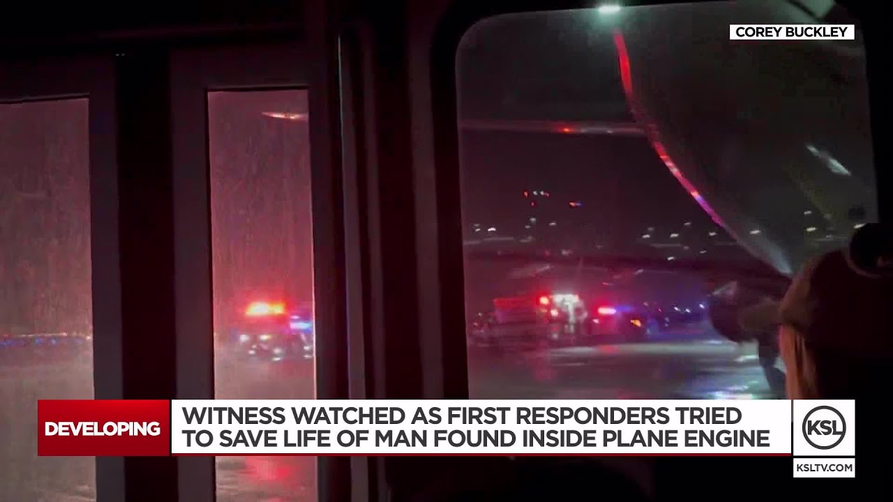 Man found dead inside plane engine after breaching security at Salt Lake airport