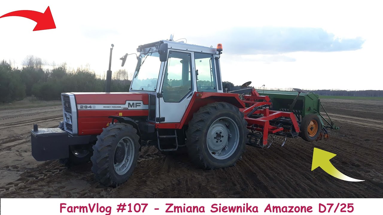 FarmVlog #107 - Zmiana Siewnika Amazone D7/25