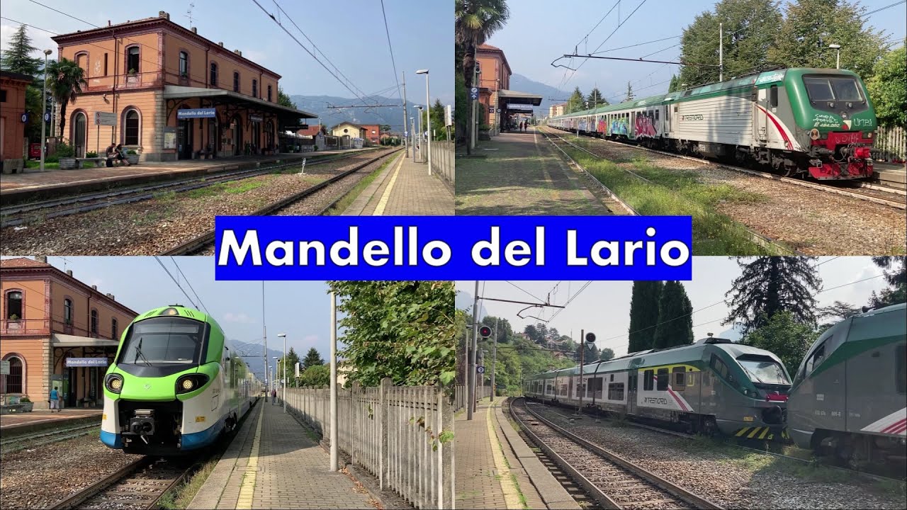 Treni del Basso Lario [parte 1/2]: stazione di MANDELLO DEL LARIO!