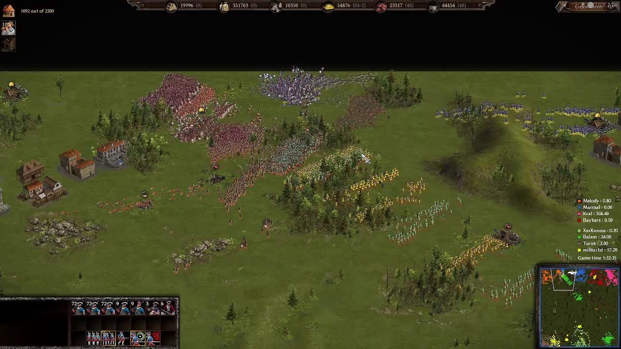 Cossacks 3 live Maresal Baybars Kral Melody vs Turok Militarist Balam Konos