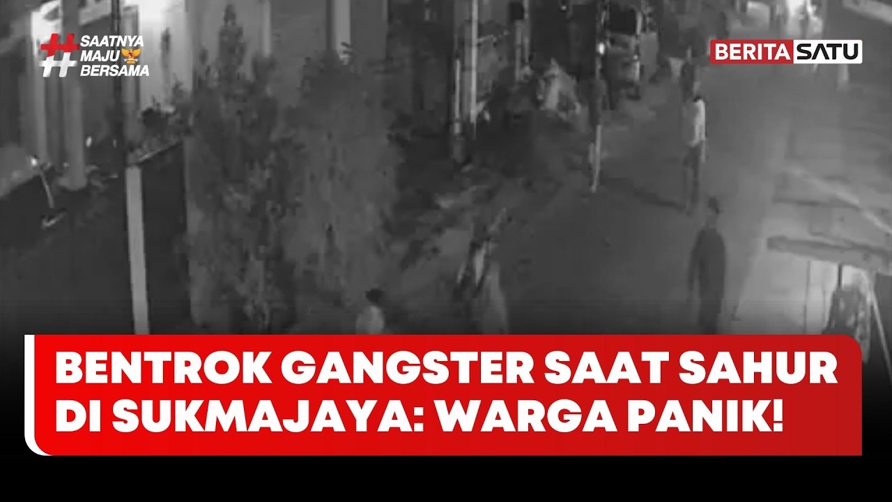 Bentrok Gangster Jam Sahur di Sukmajaya: Warga Panik di Tengah Malam #beritasatu