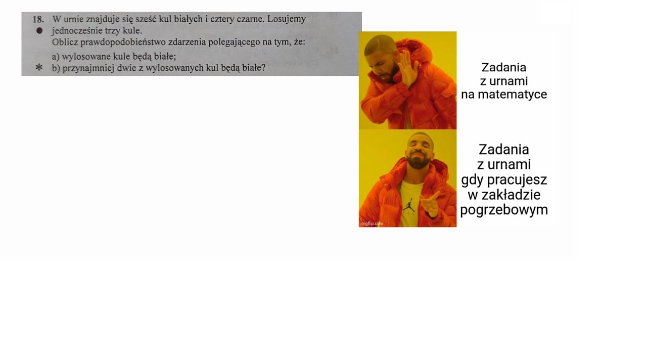 Prawdopodobieństwo podczas losowania kul z urn. How to git gud