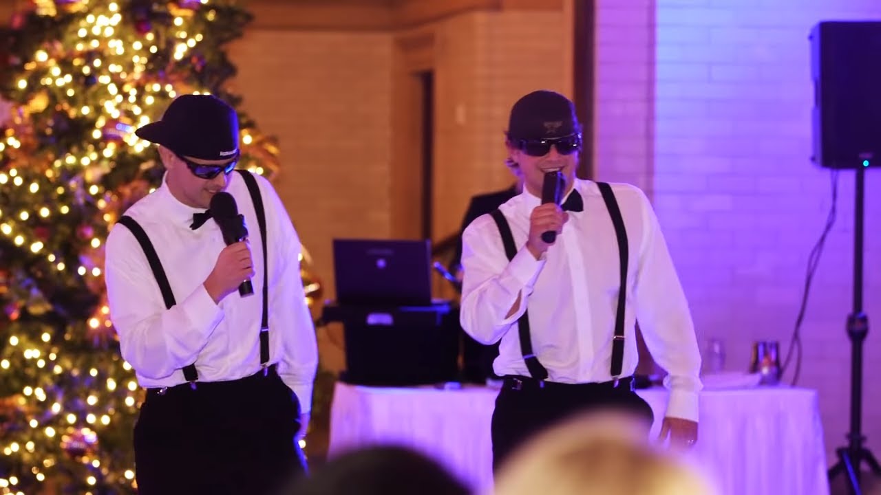 Сюрприз-рэп! Братья невесты читают рэп/тост на приёме #weddingrap #weddingtoast #weddingspeech