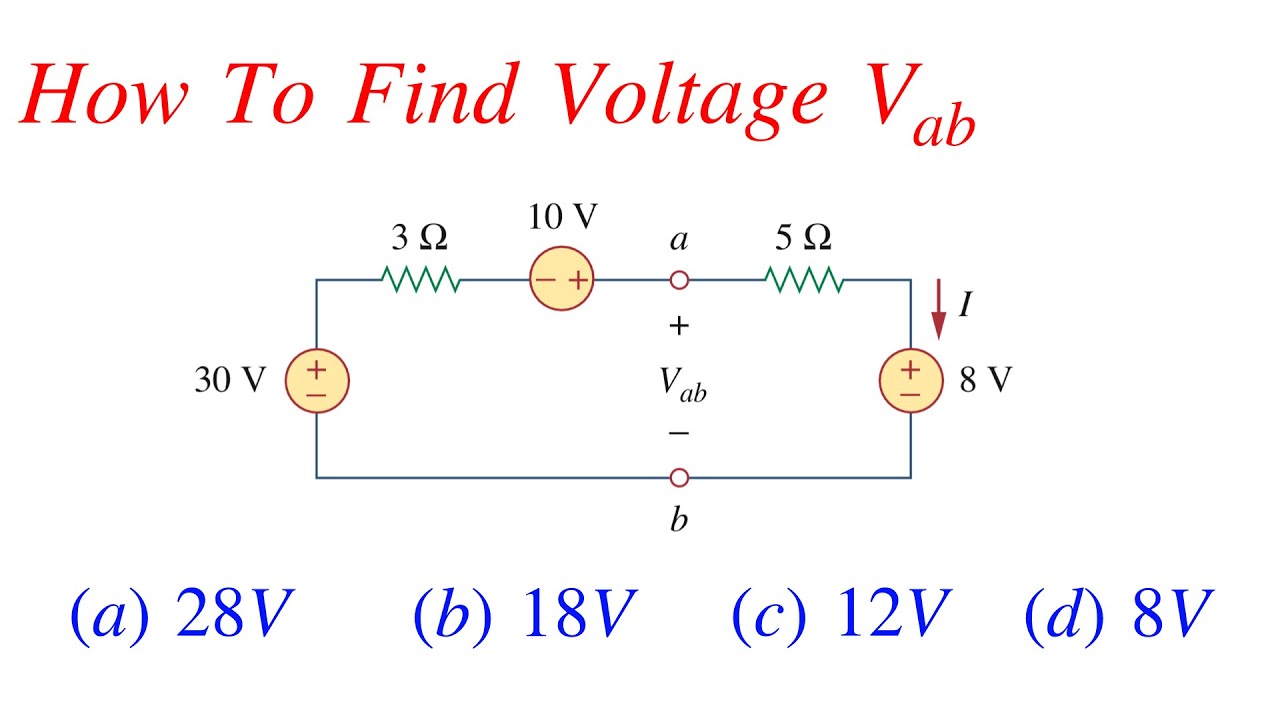 How To Find Voltage || Circuit Analysis Solved Problem