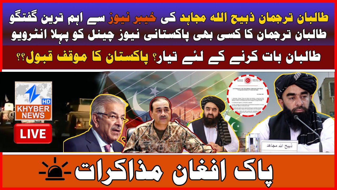 Exclusive: Taliban Spokesperson Zabihullah Mujahid&rsquo;s Exclusive Interview with khyber news