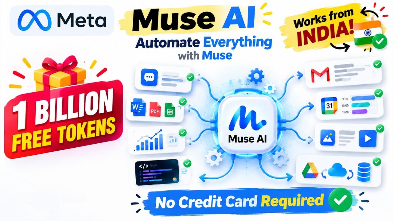 Meta Muse AI in India 🇮🇳 | 1 Billion Free Tokens + No Credit Card Required!