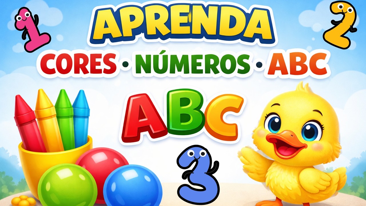 Aprendendo alfabeto dos insetos, números e cores | Vídeo educativo infantil