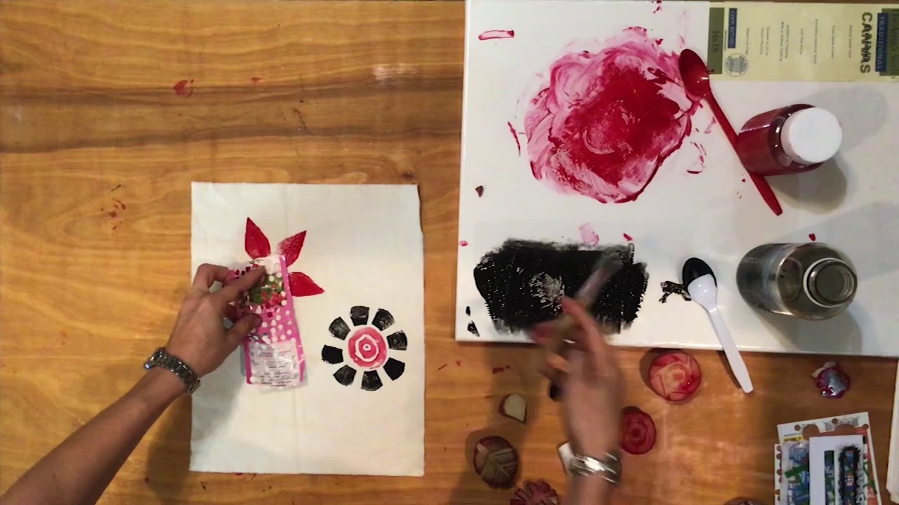 ART BY THE BAY ONLINE: Block Printing on Fabric by Kristen Cain