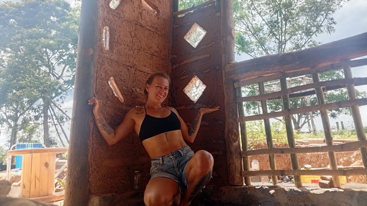 Nossa bio construção de pau a pique tá ficando linda, venha acompanhar de pertinho com #galegadomato