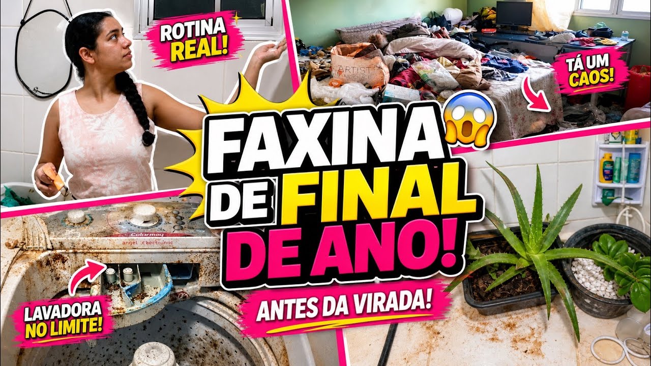FAXINA BEM CAPRICHADA! A ULTIMA DO ANO!🧹🧼💦