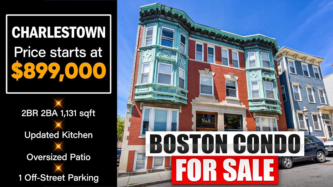 Inside $899,000 Condo For Sale!   BOSTON Charlestown 2BR2BA | Real Estate Boston 2025