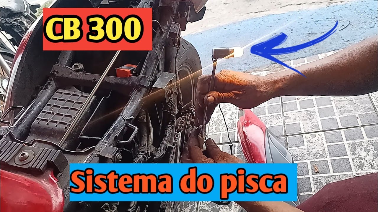 cb 300 / problema no pisca / como resolver?  Teste fundamental