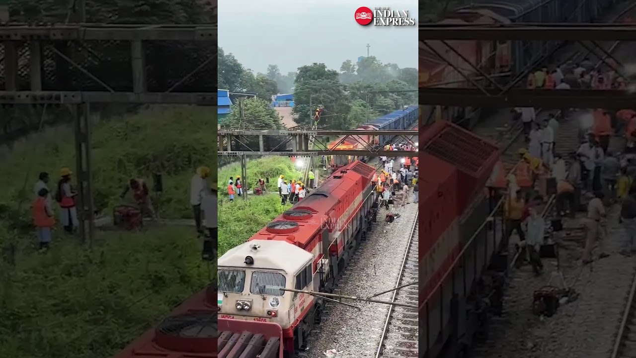 A goods train derailed at Kalamassery in Ernakulam, disrupting rail traffic along the route