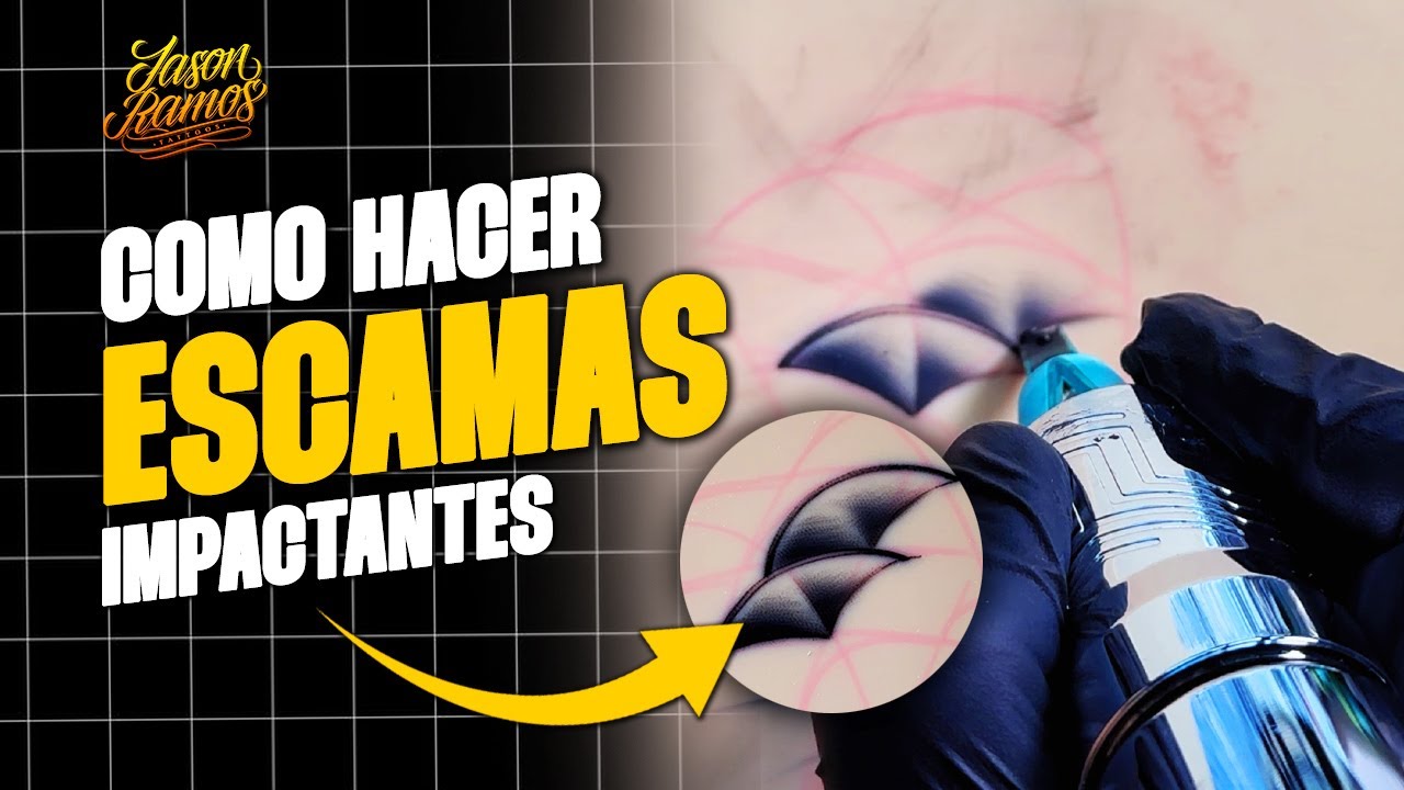 Como aprender a Tatuar Escamas Impactantes para Pez Koi/Fenix/Dragon Estilo Nuevo oriental / Tattoo