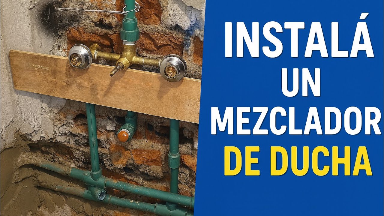 Instal&aacute; el mezclador de ducha f&aacute;cil y sin errores. Instalaci&oacute;n de grifer&iacute;a empotrada.