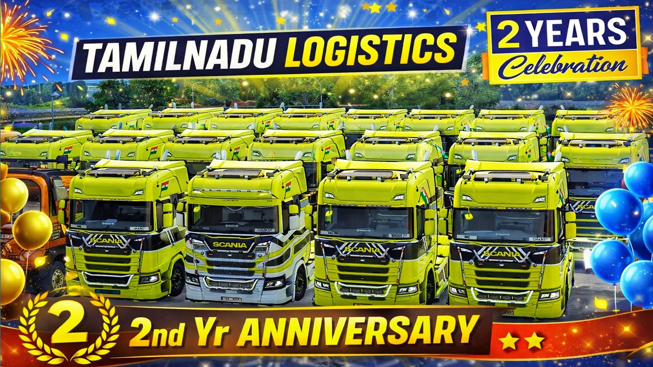 2 Year Anniversary 🥳 | TAMILNADU LOGISTICS | Euro Truck Simulator | Santhosh Rj Gaming