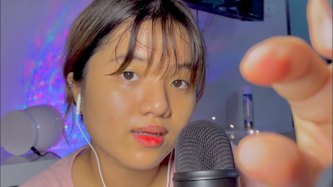 Asmr plucking your negative energy (mouth sounds,personal attention,thai whisper )