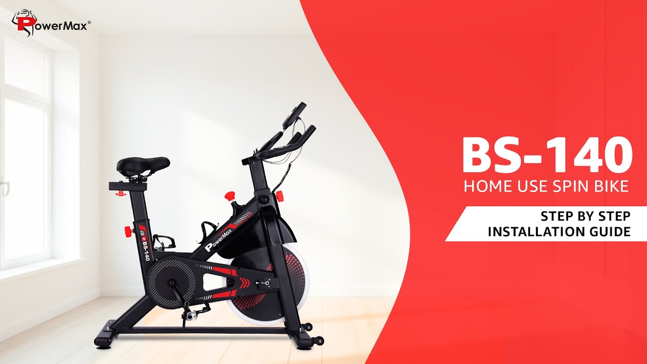 The All-new PowerMax Stationary Spin Bike BS-140 | Installation guide #PowerMax #FITFORLIFE