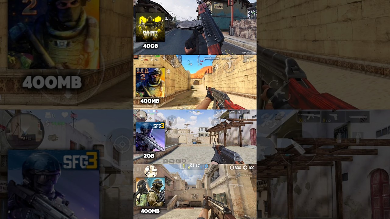 Call Of Duty: Mobile vs SFG2 vs SFG3 vs Forward Assault - AK47 Inspection Comparison