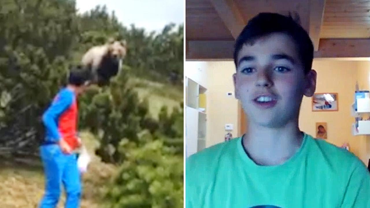 Il bimbo trentino racconta il faccia a faccia con l'orso: 