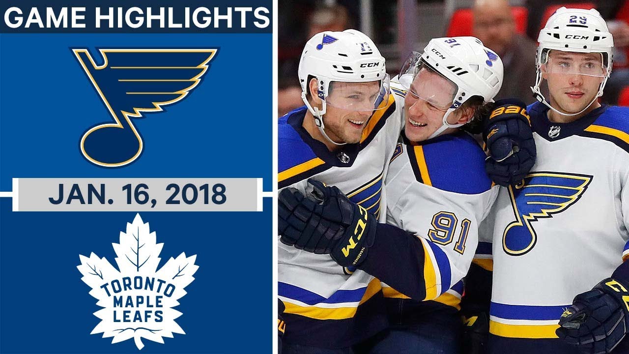 NHL Game Highlights | Blues vs. Maple Leafs — Jan. 16, 2018