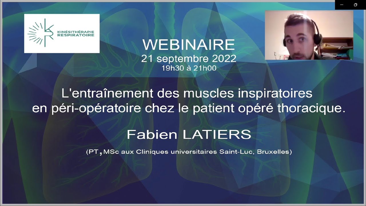 L'entrainement des muscles inspiratoires en péri-opératoire chez le patient opéré thoracique.