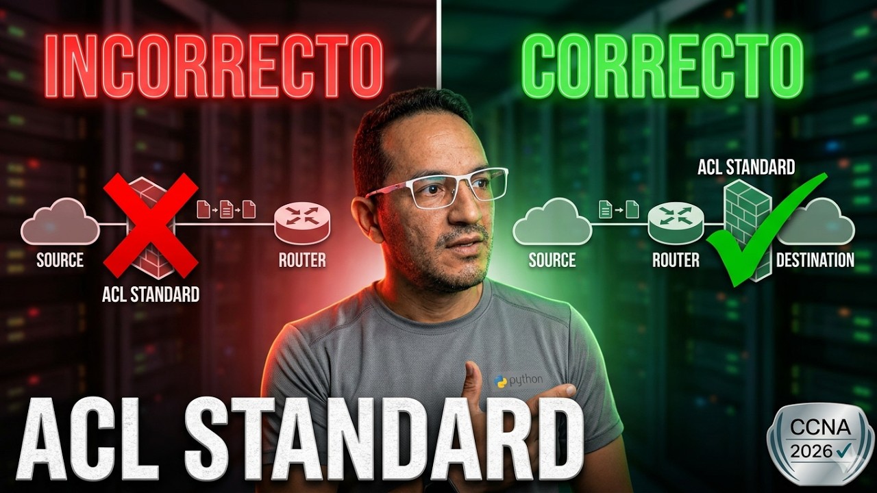 Cómo Configurar ACLs Estándar en Cisco: Paso a Paso | CCNA 200-301 (2026)