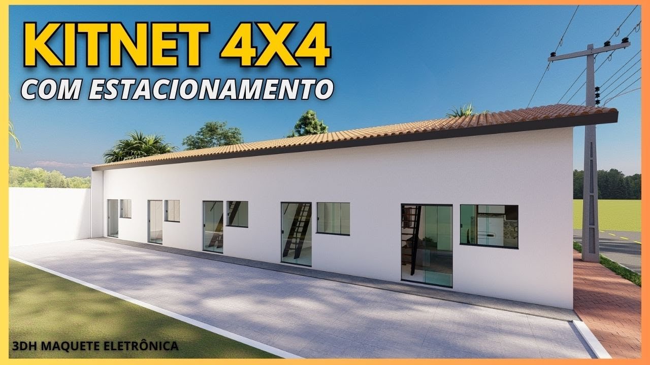 KITNET 4X4 COM ESTACIONAMENTO | Kitnet 4x4 tipo loft |