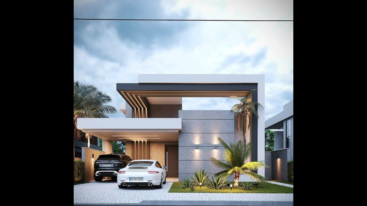 50 Modelos de Fachadas Glamurosas de Sobrados Modernos com Arquitetura Contemporânea