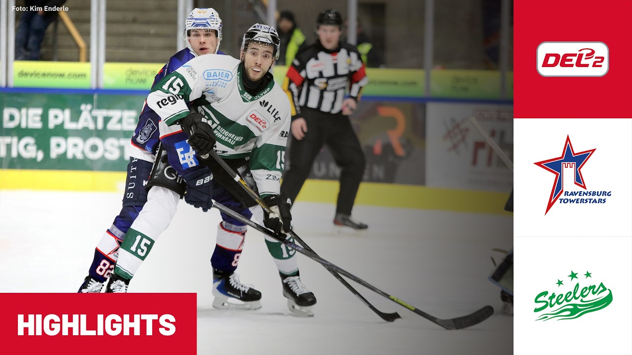 DEL2: Ravensburg Towerstars vs. Bietigheim Steelers 7. Spiel | Highlights