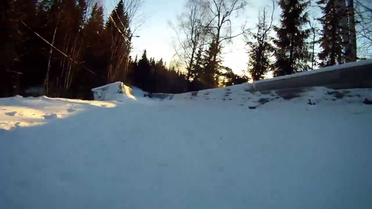 Sledding in Oslo at Korketrekkeren- from Frognerseteren to Midtstuen